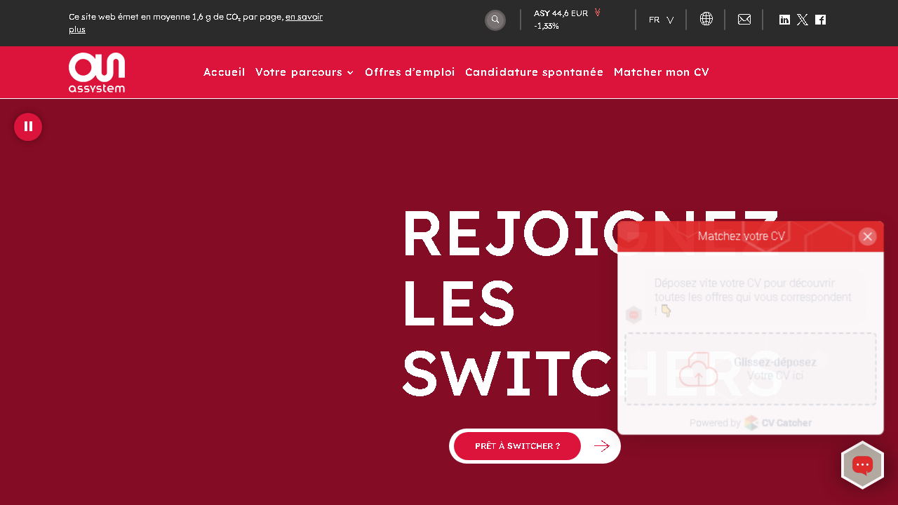 Capture d'écran de http://www.assystemrecrute.com/